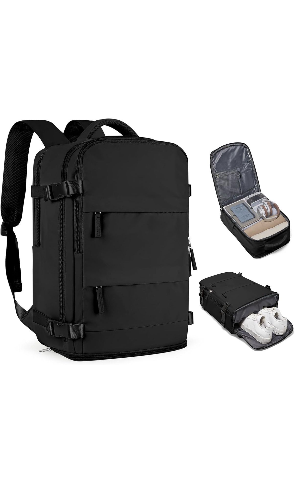 Black Travel Backpack