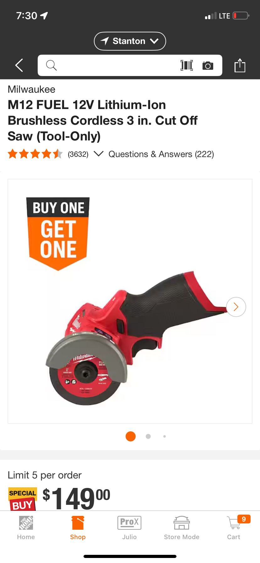 M12 FUEL 12V Lithium-Ion Brushless Cordless 3 in. Cut Off Saw