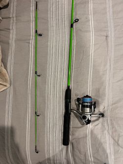 Zebco SPYN Spinning Combo Size 20 Reel 4'6" ML Fast 2pc Rod Pre-Spooled