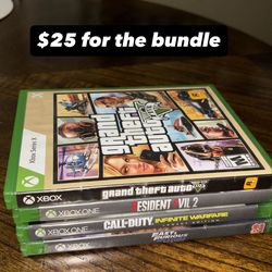 Xbox series  X and xbox one game  bundle
