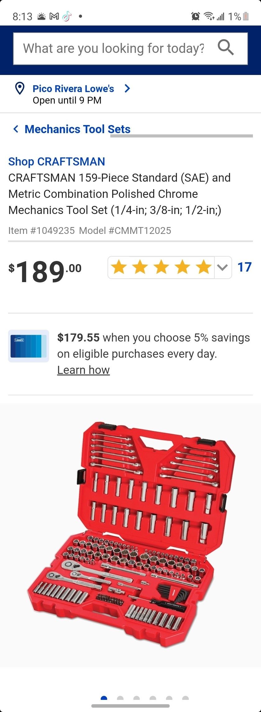 Craftsman Ratchet Set 