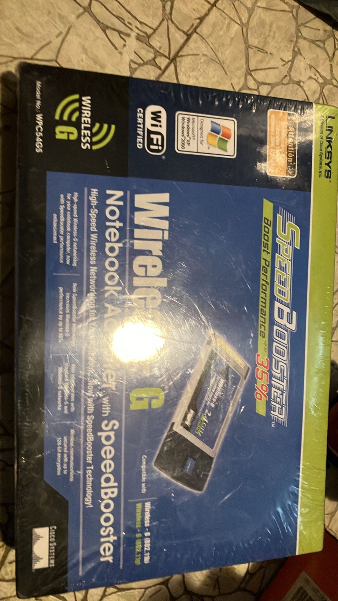Linksys Wireless - G Notebook Adapter with Speed Booster / Brand NEW & Sealed