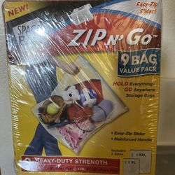 Brand new set of nine space bags