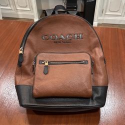 Coach Brown Leather Backpack