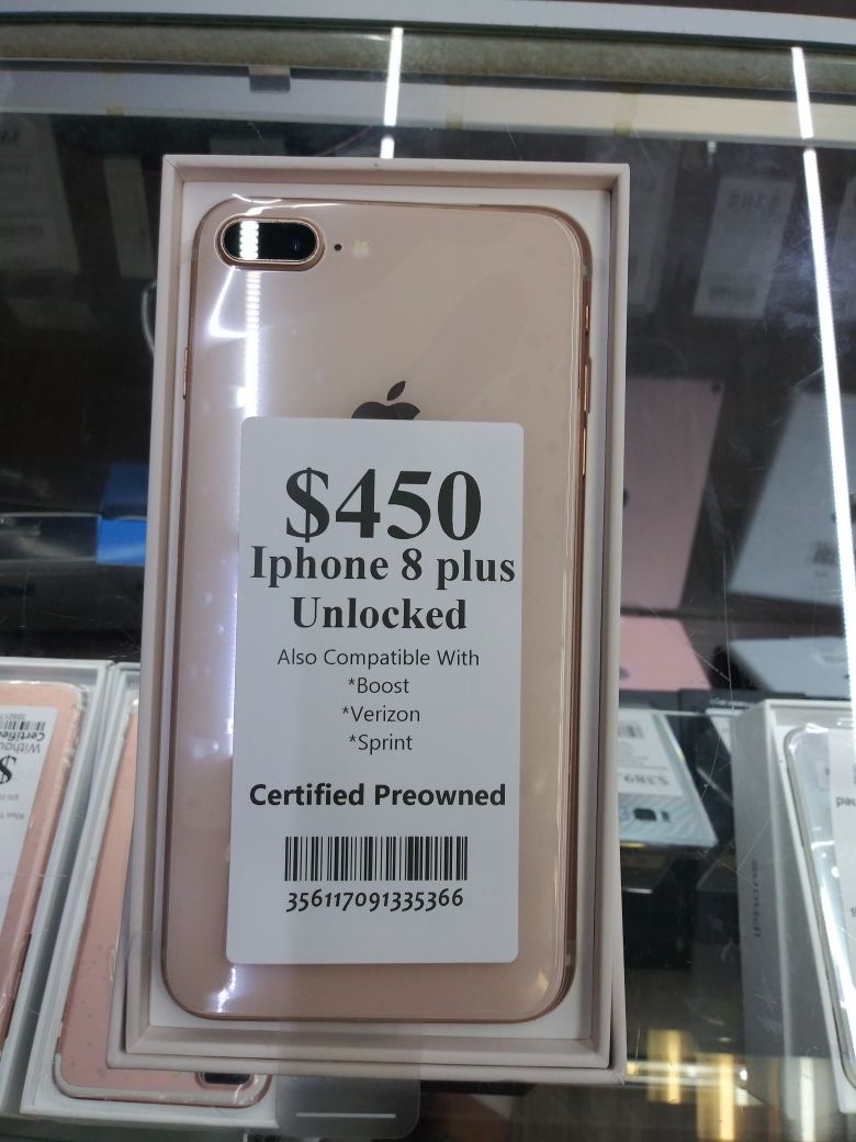 Iphone 8 plus Unlocked on sale