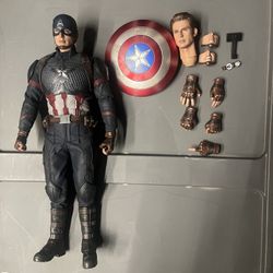 Hot Toys 1/6 Scale MCU End Game Captain America Action Figure *Loose*