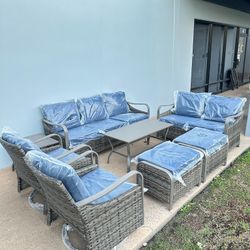 8pc Large Outdoor Patio Furniture Set 