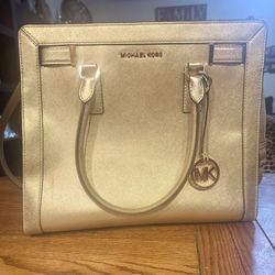 Michael Kors Gold Shimmer Bag