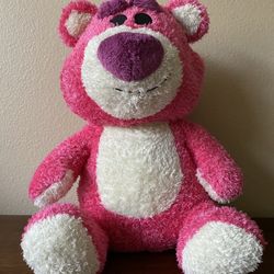 🐻 New w/o Tag Disney Pixar Lotso Weighted Plush Toy Story 3 Stuffed Animal 14" Removable Beanbag