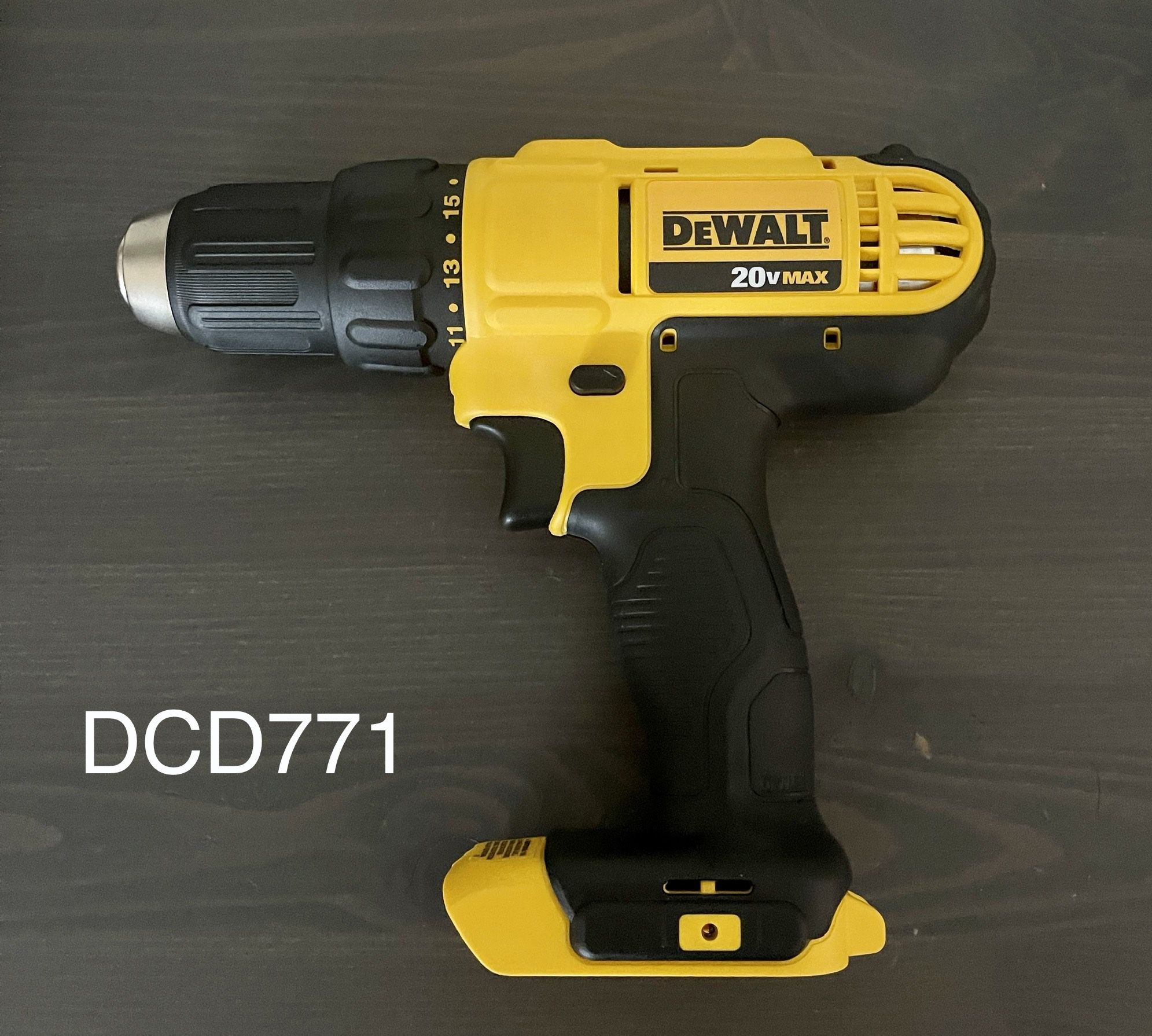 New Dewalt Cordless Drill Driver DCD771 (Tool Only)
