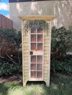 Habersham Plantation Hand-Painted Wooden Cabinet