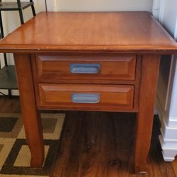 Solid Wood Side Table 