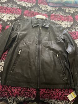 Alfani Genuine Leather Jacket Medium *brand new*