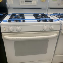GE Used Gas Stove In White Working Perfectly 4 Months Warranty 