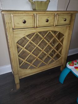 Bottle rack accent table