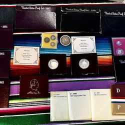 Silver Coin lot And mint Proof Sets Etc. (Read)
