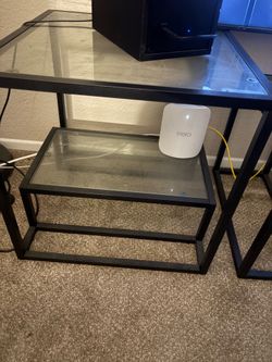 Coffee table and two end tables