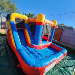 Bouncy House Wet And Dry Combo 