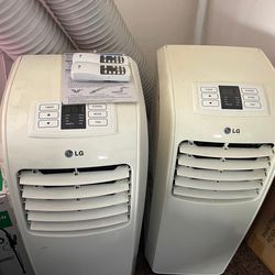 2 LG 8,000 BTU Portable AC Units - Good Condition
