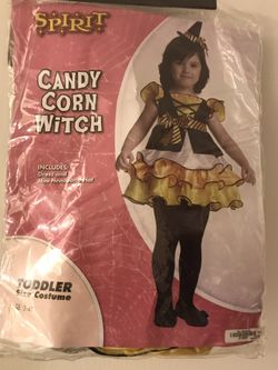 Candy corn witch costume