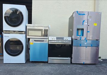 We sell combo, gi microwave fridges, Dischwasher, frigidaire stove, LG electric washing machine.