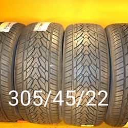 305/45/22 For Sale 4 New Tires We Service Motorcycle Tires