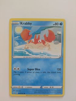 Krabby Pokemon Card Sword & Shield 043