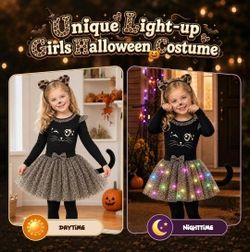 Medium 5-6 Cat Costume For Kids
