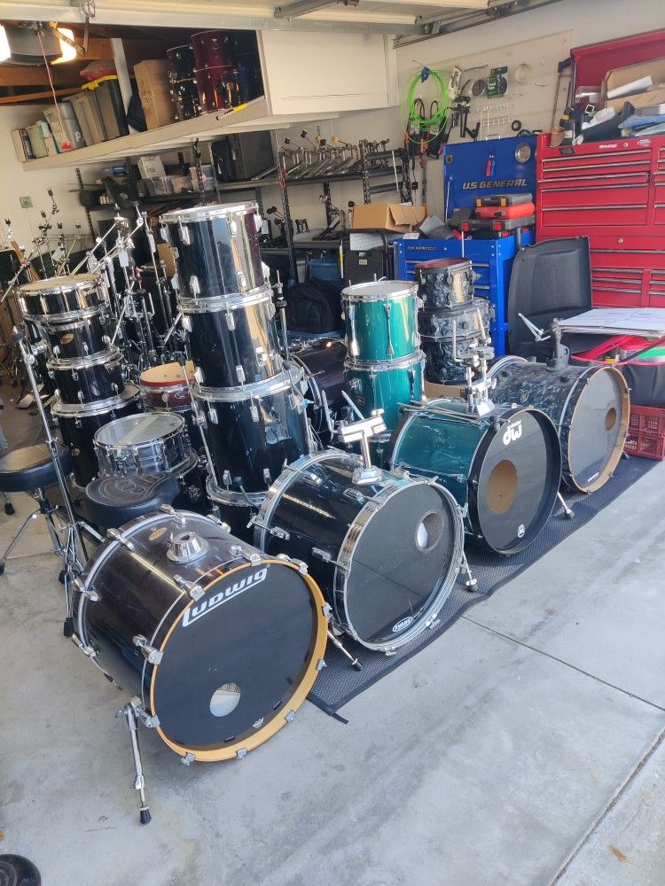 50% Or More Off Drum sets, Cymbals, Stands, Thrones Bateria And Everything Drum Related