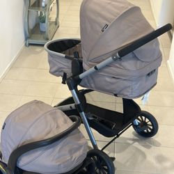 Evenflo Stroller, Modular Travel System, Sandstone Color.  