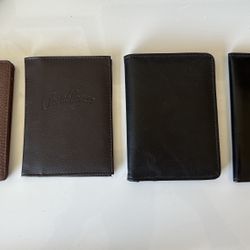 Assorted leather passport holders 
