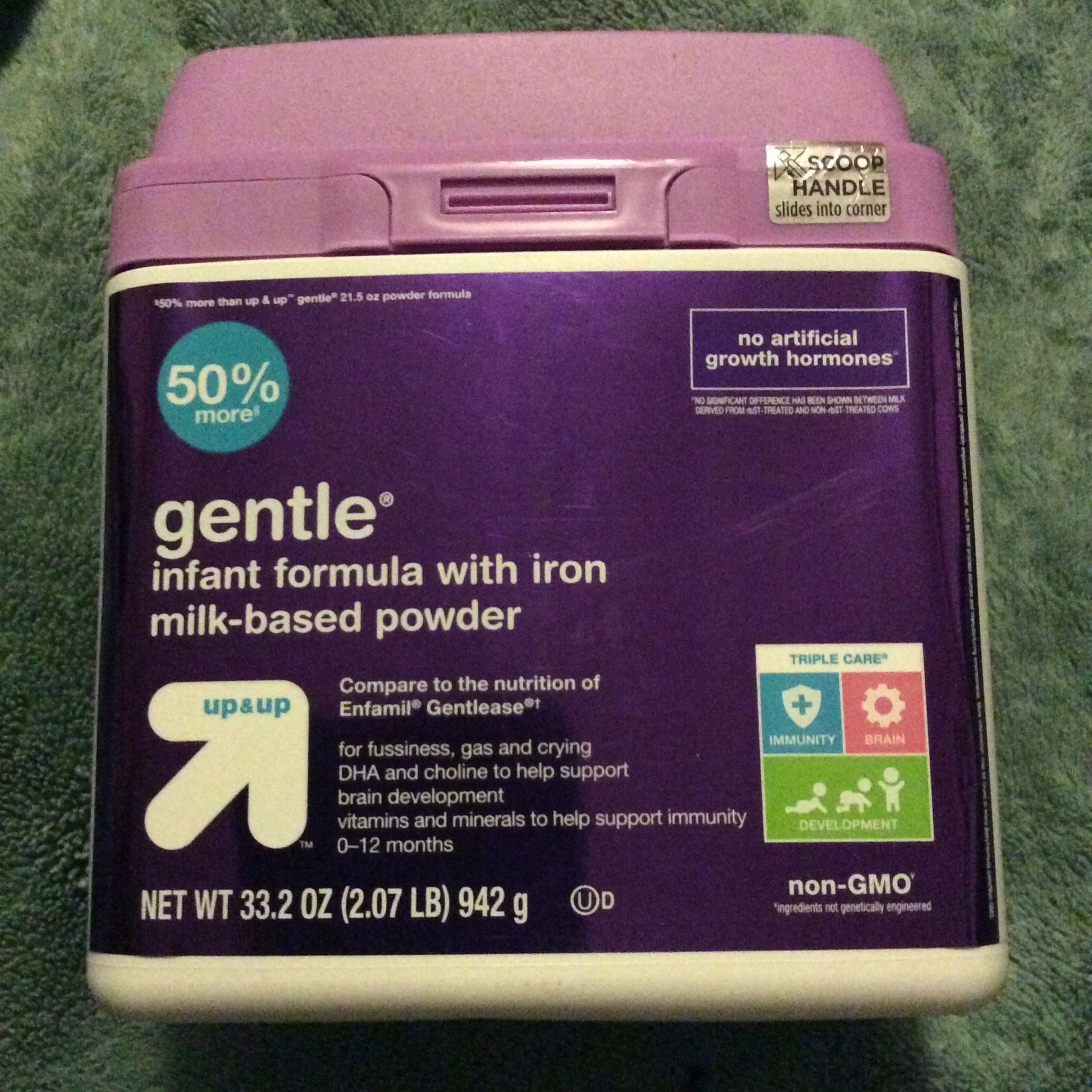 Infant Formula, Target, Gentle, With Iron, Powder,33.2 Oz., Expires 7/24