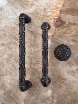 Oil Rubbed Bronze Cabinet Pulls and Knob Set