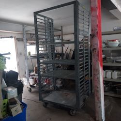 Heavy Storage  Metal  Shelves  $100  Each