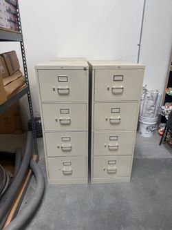 HON 4-Drawer Filing Cabinets – Set of 4