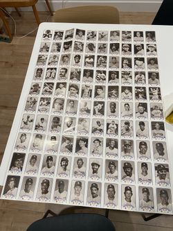 Smokey The Bear 1989 A Century Of Dodger Greats Uncut Sheet Baseball Cards