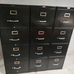 3 Metal File Cabinets - FREE