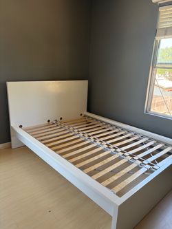 White Full Size Bed Frame