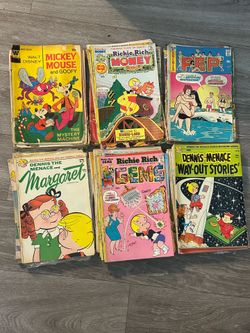 80 Vintage Comic Books Richie Rich Archie Dennis The Menace Pep Disney Audrey and Melvin