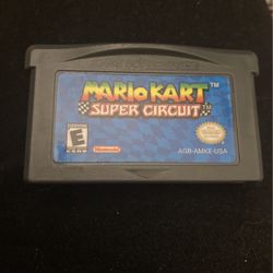 Authentic Mario Kart Super Circuit GameBoy Game