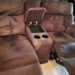 Double Recliner With Center Console