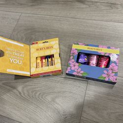 Burt’s Bees Gift Set Bundle – Lip Balm + Hand Creams (New)