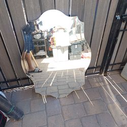 Beveled Edge Wall Mirror Decor Hanging 32x24