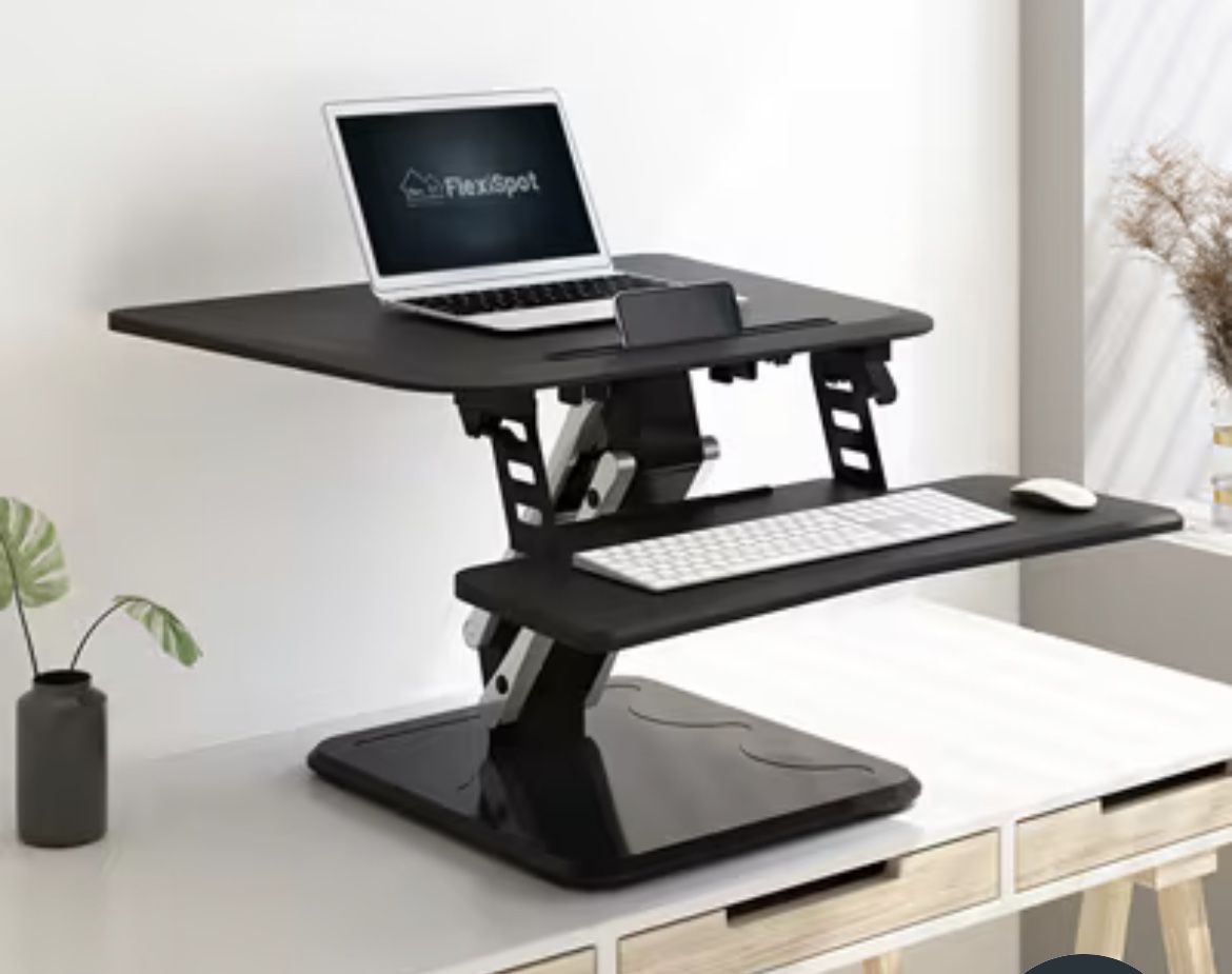 FLEXISPOT Standing Desk Converter Height Adjustable Sit to Stand up Work