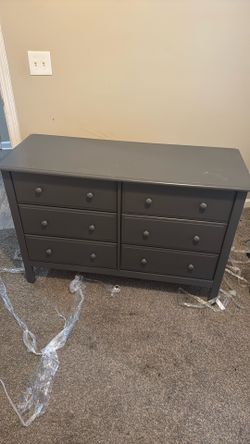 Gray bedroom dresser