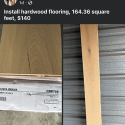 Glue hard wood flooring
