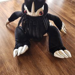 16" Gothic / Goth Black Cthulhu Plush Toy Vault # HP006 Adjustable Wings - W/Tags, Like New, Clean