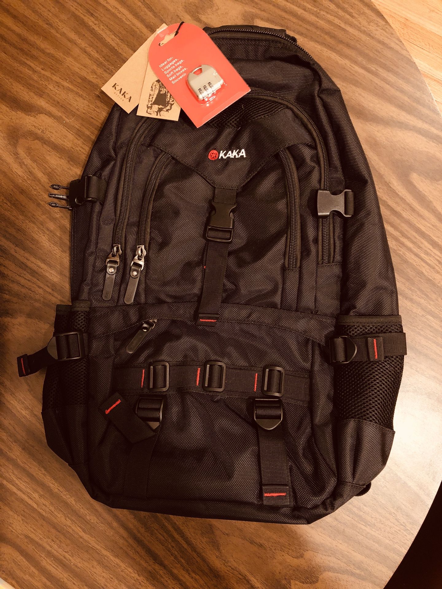 Rugged Backpack with lock **New**