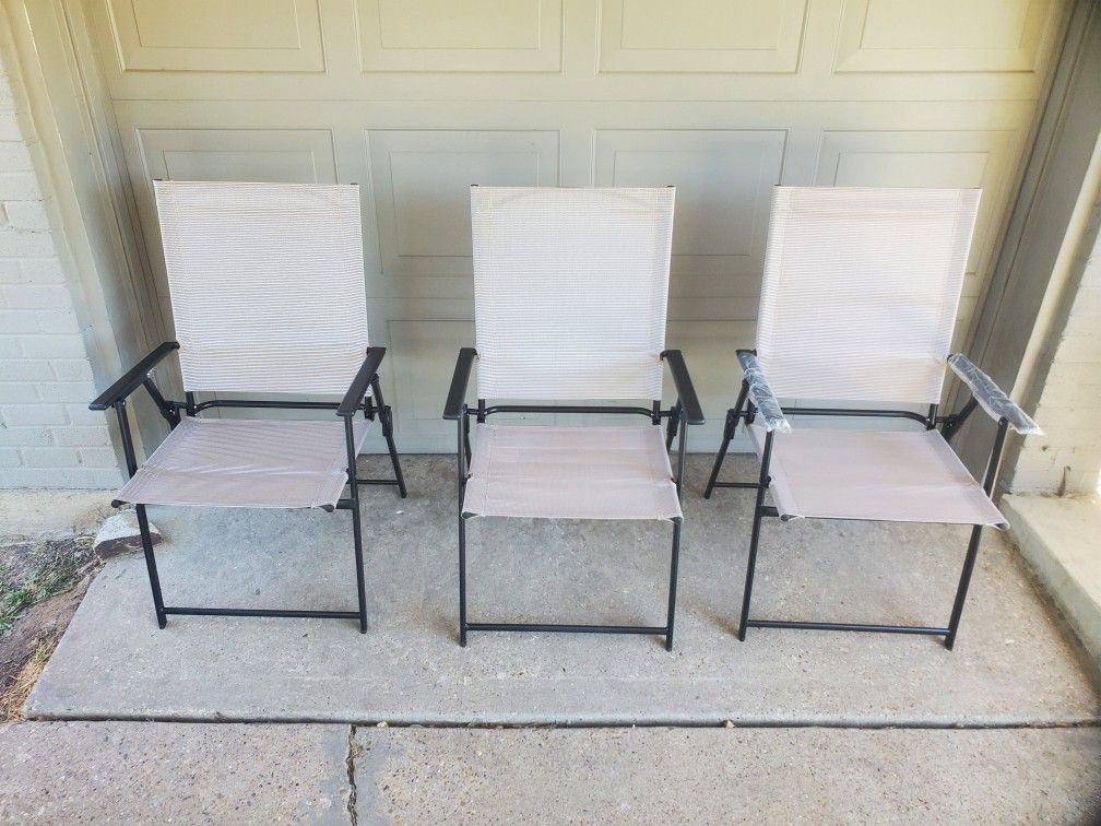 Brand New Folding Patio Chairs 