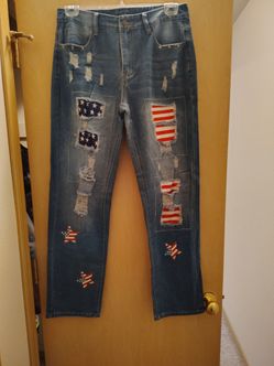 Patriotic women's jeans